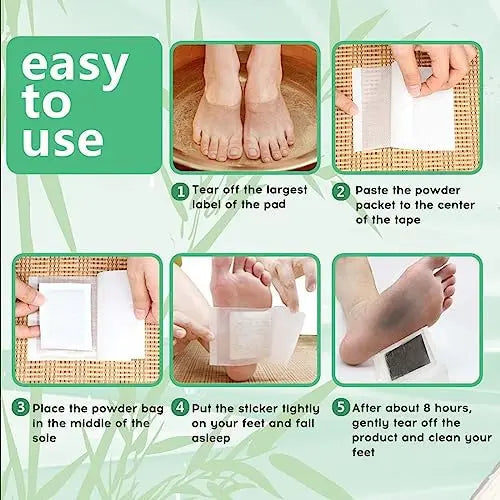 Foot Pads maguja 100Pcs Deep Cleansing Foot Pads for Stress Relief | Better Sleep | Foot Care maguja Au supplements
