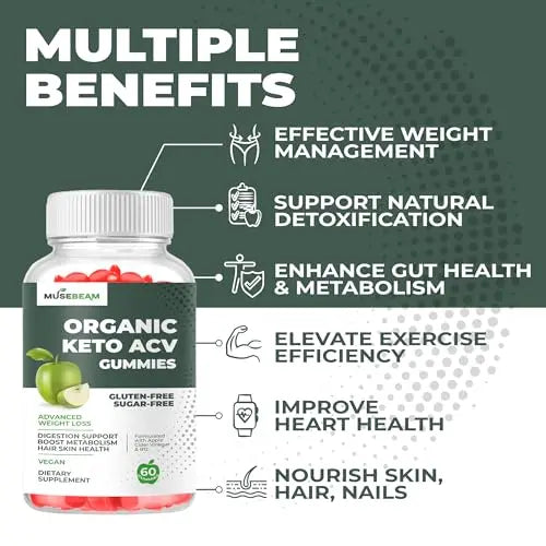 Keto ACV Gummy for Advanced Weight Loss - Gluten Sugar Free Rapid Belly Fat Burner MuseBeam Au supplements