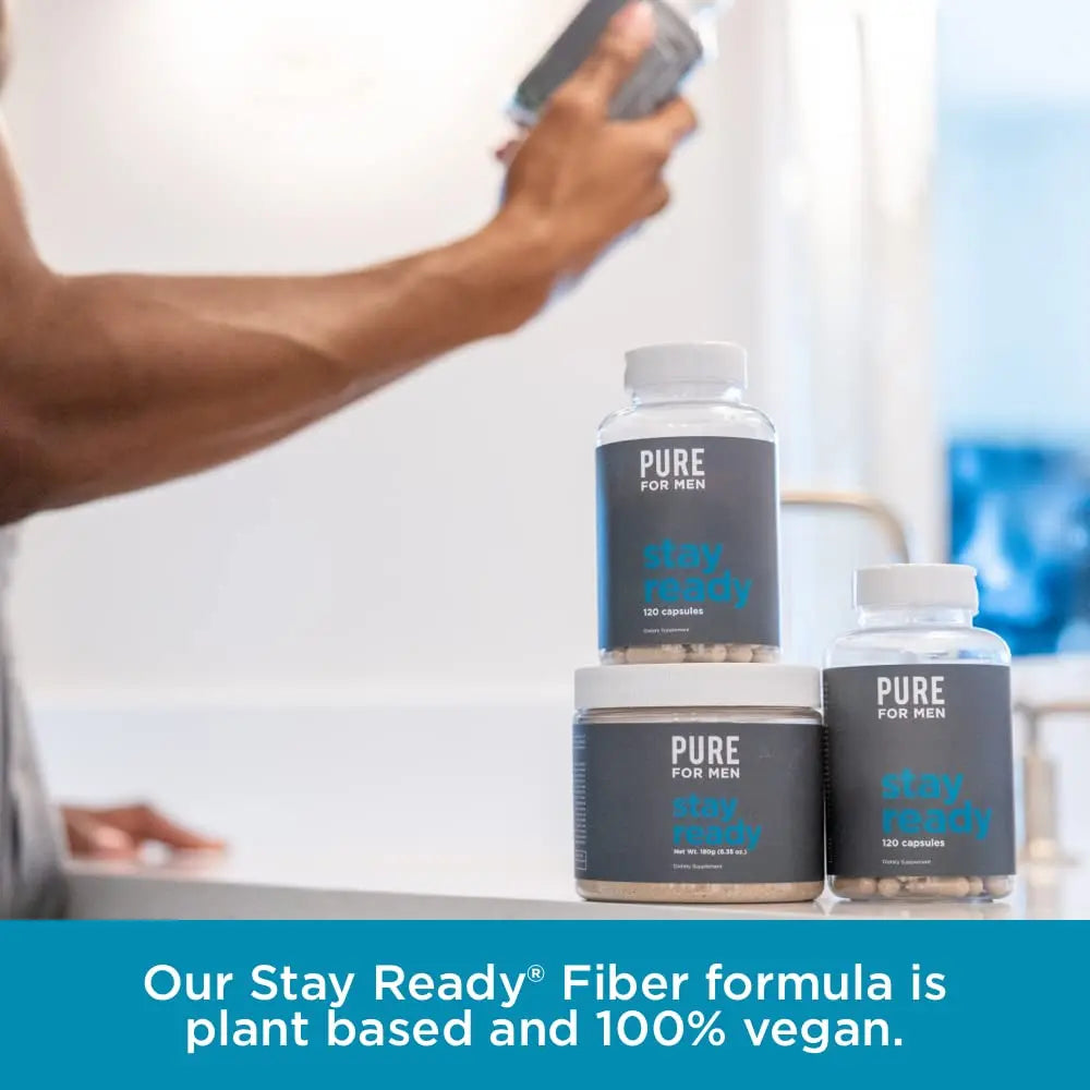 Pure for Men Original Cleanliness Stay Ready Fiber Supplement | Helps Promote Pure for Men Au supplements