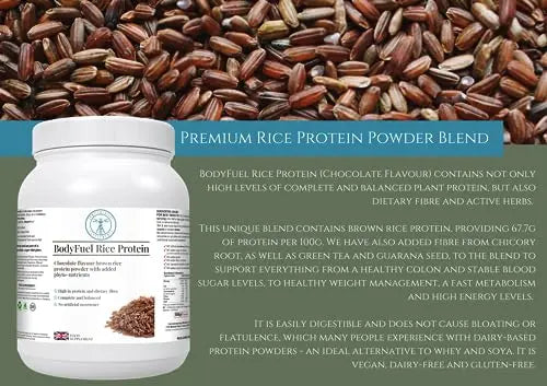 Complementary Supplements | BodyFuel Brown Rice Protein Powder Plus Chicory, Green Tea Complementary Supplements Au supplements