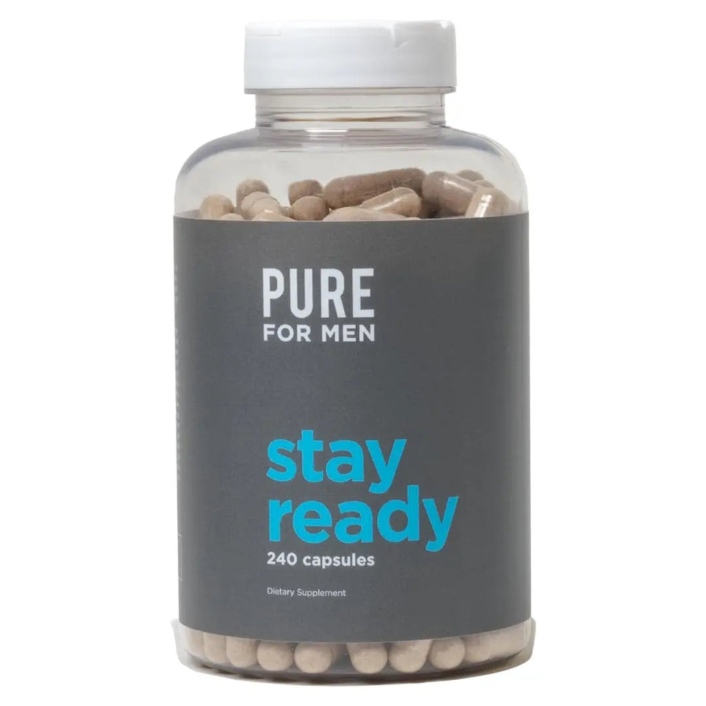 Pure for Men Stay Ready Fiber Supplement, 240 Vegan Capsules | Supports Daily Pure for Men Au supplements