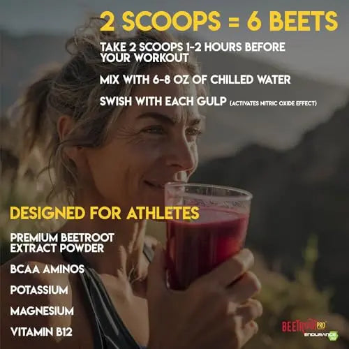 Beetroot Pro Pre-Workout Powder - 10oz, 28 Servings, Dark Cherry Flavor - Boosts Energy Beetroot Pro Au supplements