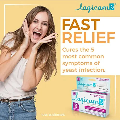 Lagicam Vaginal Yeast Infection, Antifungal 3 Day Miconazole Nitrate Treatment Cream, Relief for Itching LAGICAM V Au supplements