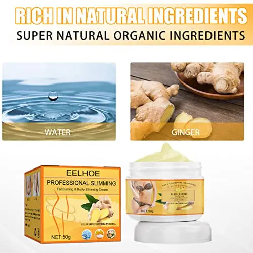 Ginger Fat Burning Cream Anti-cellulite Full Body Slimming Weight Loss Massaging Cream Grospe Au supplements