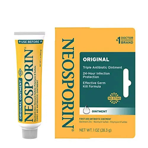 Neosporin Original Antibiotic Ointment, 24-Hour Infection Prevention , 1 oz Neosporin Au supplements