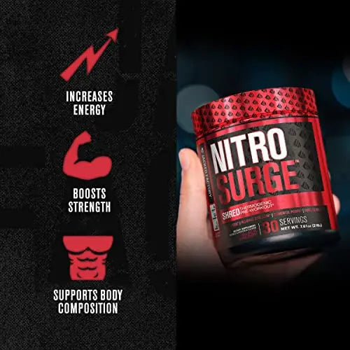 Jacked Factory Nitrosurge Shred Thermogenic Pre-Workout in Fruit Punch & N.O. XT Nitric Jacked Factory Au supplements