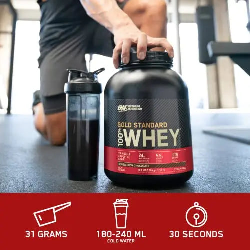 Optimum Nutrition Gold Standard 100% Whey Muscle Building and Recovery Protein Powder Optimum Nutrition Au supplements