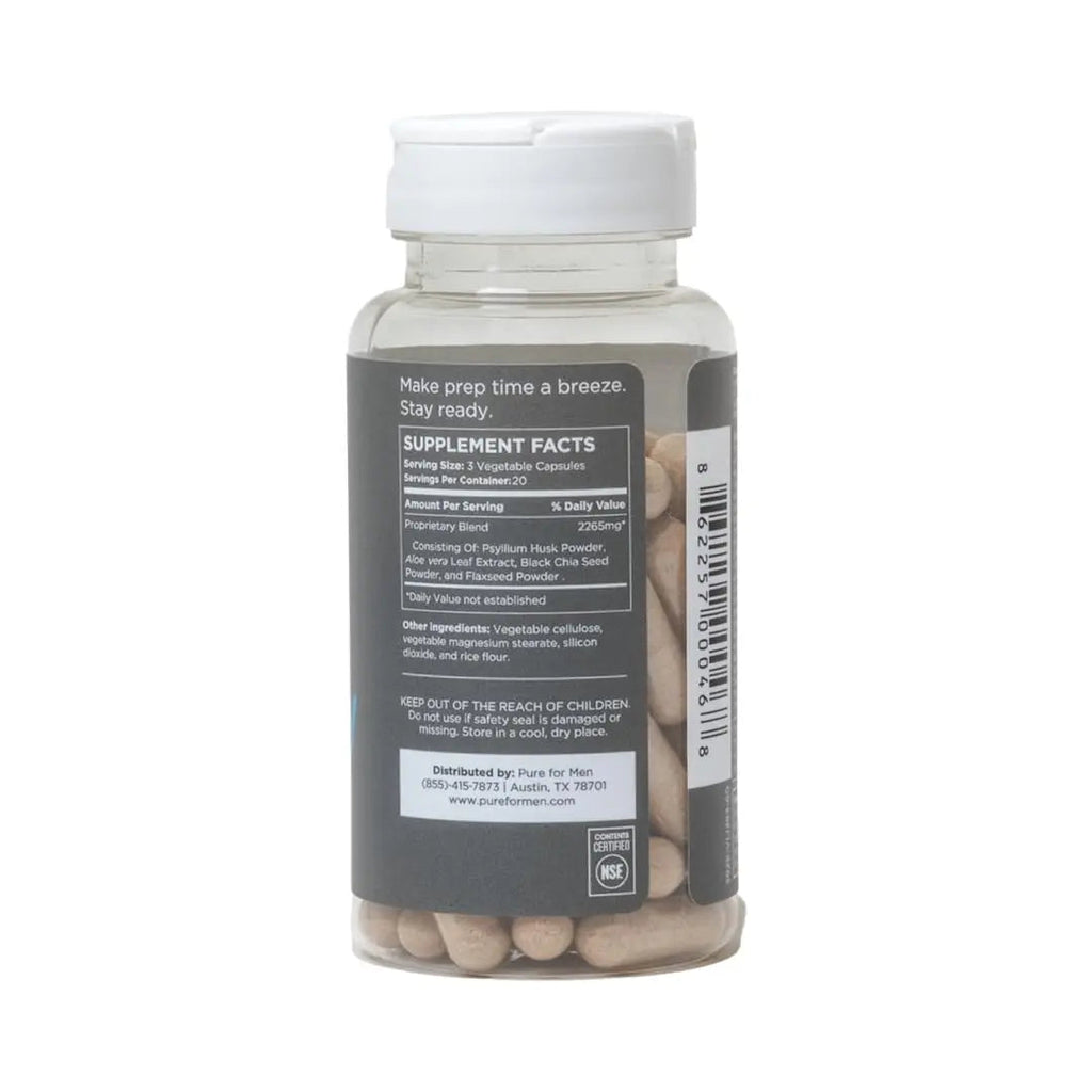 Pure for Men Original Cleanliness Stay Ready Fiber Supplement | Helps Promote Pure for Men Au supplements