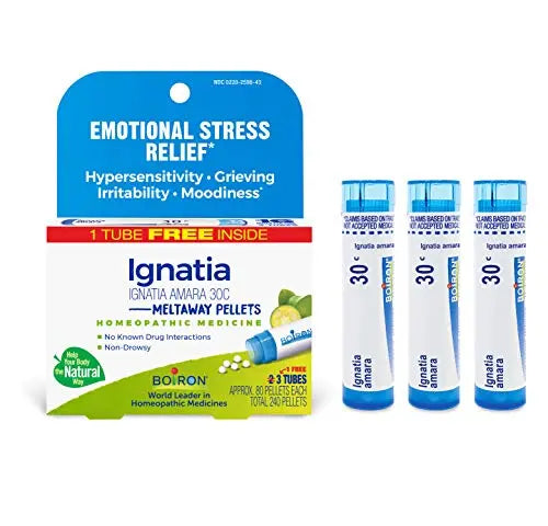 Boiron Ignatia Amara 30C Homeopathic Medicine for Relief from Emotional Stress, Hypersensitivity Boiron Au supplements