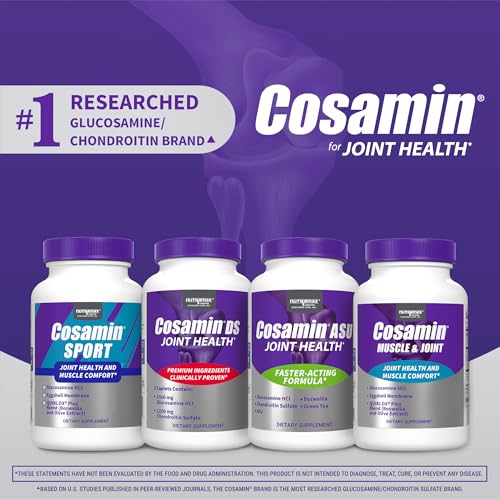 Cosamin Nutramax Muscle & Joint, Works to Decrease Cartilage Breakdown, Joint Health Supplement, Adult Men and Women Joint Health, 74 Capsules Cosamin Au supplements