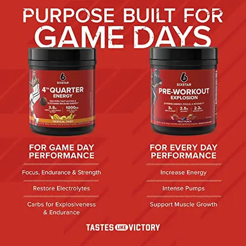 Six Star 4th Quarter Energy Preworkout for Men & Women with Caffeine, Betaine, Taurine Six Star Au supplements