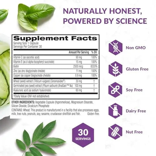 BioTrust Timeless Beauty Ceramide Booster – Hair & Skin Restoring Phytoceramides BioTrust Au supplements