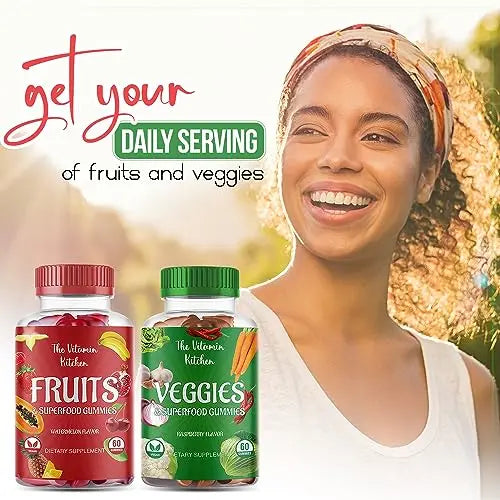The Vitamin Kitchen Fruit and Veggies Gummies-120 Chews 60 Super Fruits The Vitamin Kitchen Au supplements