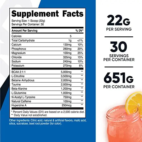 Nutricost Intra-Workout Powder, 30 Servings (Pink Lemonade) - Non-GMO, Gluten Free Nutricost Au supplements