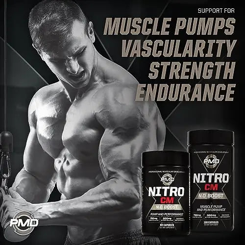 PMD Sports Nitro cm - Nitric Oxide with Agmatine Pre Workout Supplement - Muscle PMD Au supplements