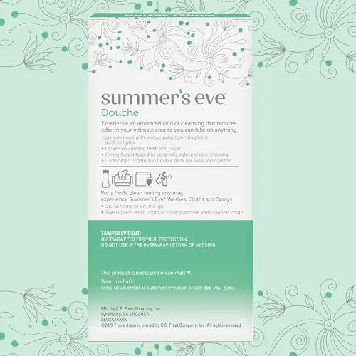 Summer's Eve Feminine Douche, Complete Clean Odor Reduction with Boric Acid Complex, 2 Units Summer's Eve Au supplements