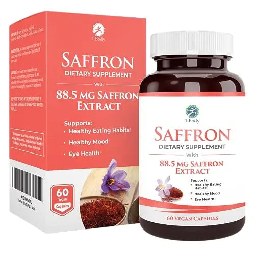 1 Body Saffron Extract 8825 – Antioxidant & Mood Support Saffron Supplement 1 Body Au supplements