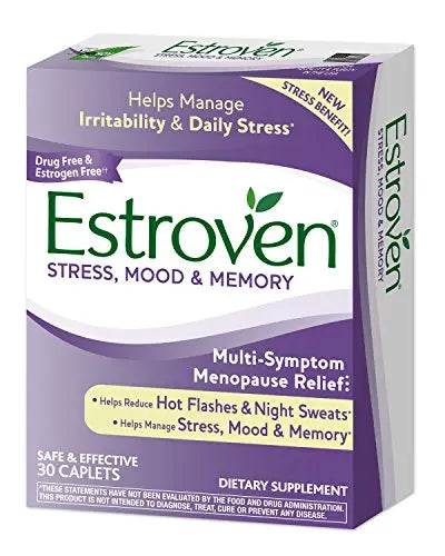 Estroven Stress Plus Mood & Memory | Menopause Relief Dietary Supplement | Safe Multi-Symptom Relief Estroven Au supplements