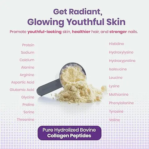 JeaKen - Unflavored Collagen Peptides Powder from Grass-Fed Bovine Sources - Sugar-Free Hydrolyzed Collagen JeaKen Au supplements