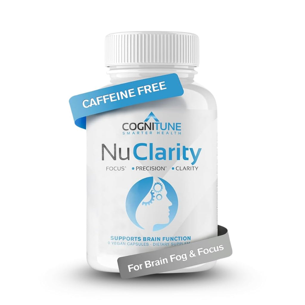 CogniTune NuClarity Brain Supplement for Memory and Focus - Caffeine-Free Nootropic for Mental Clarity Without Jitters - with Ginkgo Biloba, Bacopa Monnieri, Alpha-GPC for Cognitive Support CogniTune Au supplements
