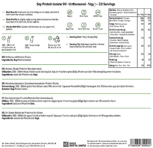 Protein Works Soy Protein 90 (Isolate) Protein Powder | 100% Plant-Based | Low Fat | No Added Sugar Protein Works Au supplements