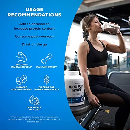 BioTechUSA 100% Pure Whey | Protein Powder with BCAA and Glutamine | Gluten-Free, Palm Oil Free BioTechUSA Au supplements