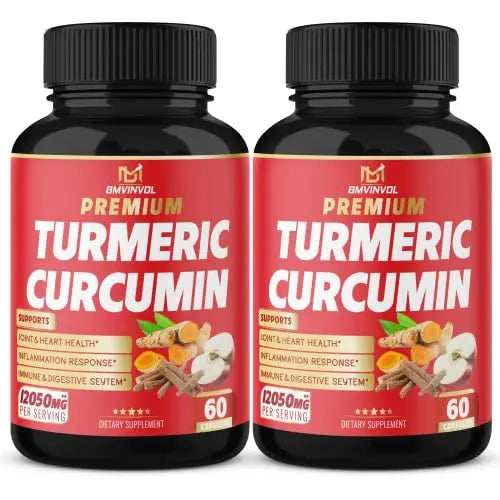 (2 Packs) Premium Turmeric Curcumin Supplement 12050mg with Ginger, Apple Cider Vinegar BMVINVOL Au supplements