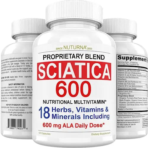 Sciatica Supplement with 600 mg Alpha Lipoic Acid - Sciatic Nerve Support Nuturna Au supplements
