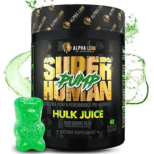 ALPHA LION Superhuman Pump Pre Workout Powder, Nootropic Caffeine & Stim Free ALPHA LION Au supplements