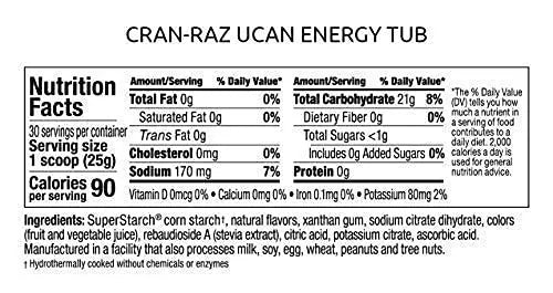 UCAN Energy Powder, Cran-Raz, Keto, Sugar-Free Pre & Post Workout for Men & Women UCAN Au supplements