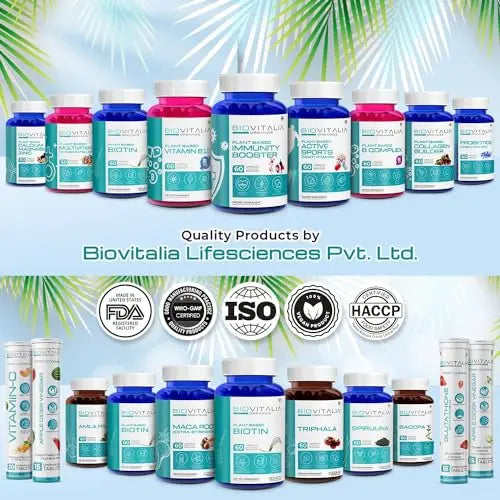 Biovitalia Plant Based Collagen Builder Capsule with Biotin & Vitamin C | Dietary Supplement for Men & Women BIOVITALIA ORGANICS Au supplements