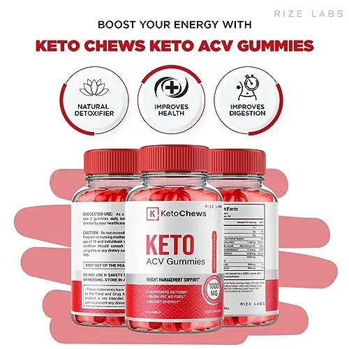 (3 Pack) Keto Chews Gummies - Keto Chews ACV Gummies for Weight Loss 525 MG rize labs Au supplements