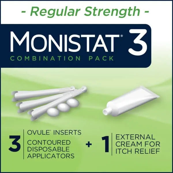 Monistat 3 Vaginal Antifungal Combination Pack - 3 Each, Pack of 2 Monistat Au supplements
