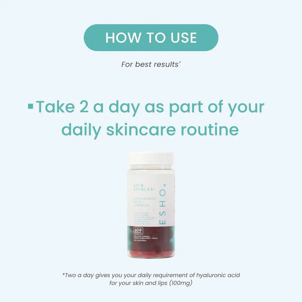 ESHO. Skin Edibles - Hyaluronic Acid-Infused Skin & Lip Care Gummies ESHO Au supplements