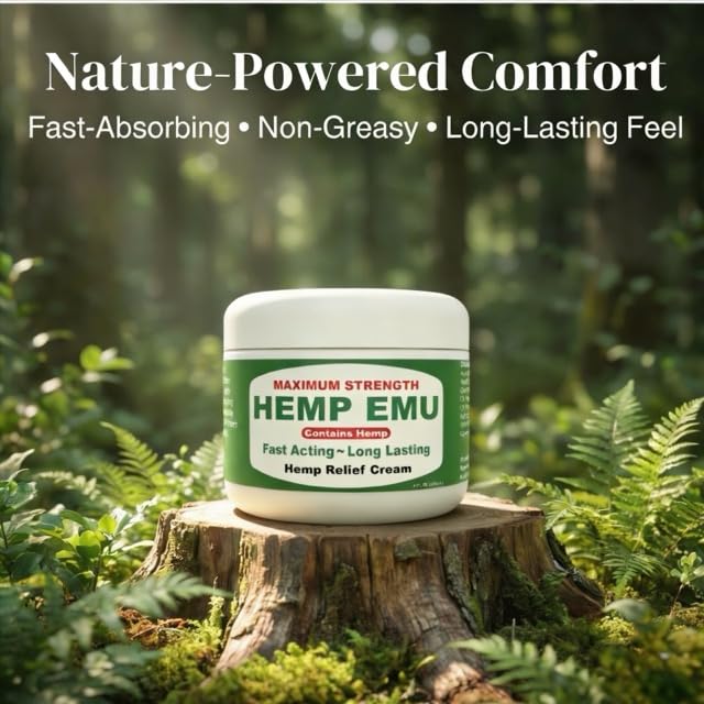 Hemp Emu Hemp Cream – 4oz Cream Hemp Emu Au supplements