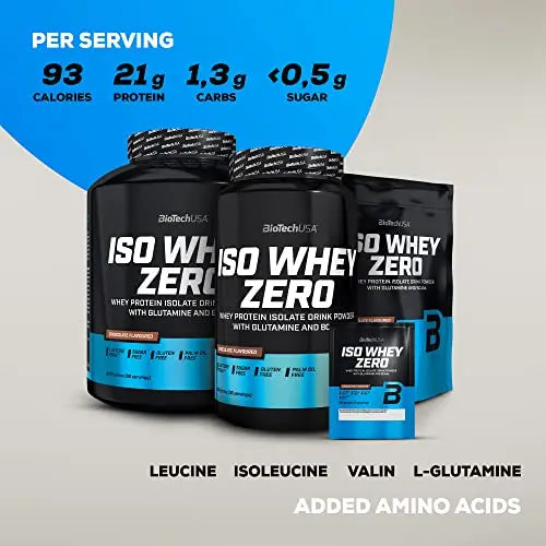 BioTechUSA Iso Whey Zero, Lactose, Gluten, Sugar Free, Premium Whey Protein Isolate, 500 g, Salted Caramel BioTechUSA Au supplements