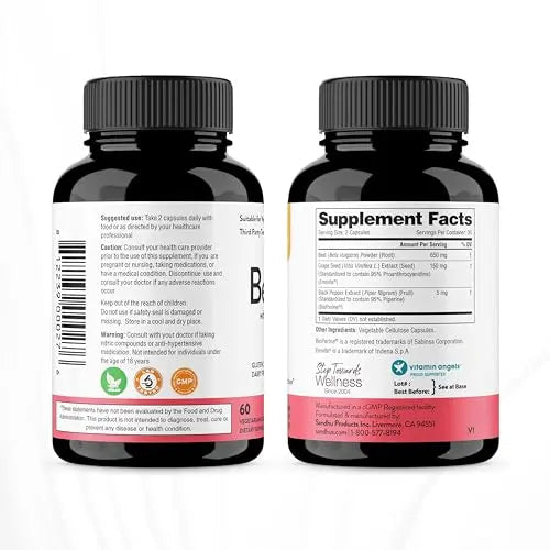 Sandhu's Beet Root Powder Capsules with Bioperine| 60 Capsules, 60 Days Supply Sandhu's Au supplements