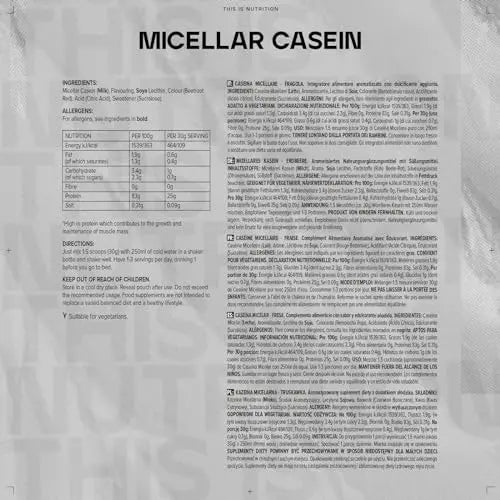 Bulk Micellar Casein Protein Powder, Protein Shake, Strawberry, 500 g, Packaging May Vary Bulk Au supplements