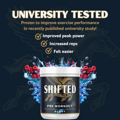 SHIFTED Maximum Pre Workout Powder, Energy & Focus Supplement with Creatine Monohydrate SHIFTED Au supplements