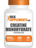 BulkSupplements.com Creatine Monohydrate Capsules - Micronized Creatine Pills - Gluten Free, 7 Capsules per Serving