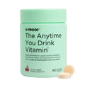 H-PROOF The Anytime You Drink Vitamin, Liver Health & Immunity Support with Electrolytes, Milk Thistle, and Vitamins B & C - 40 Chewable Tablets