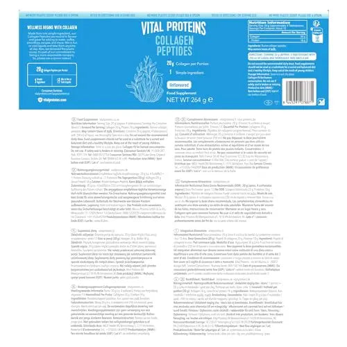 Vital Proteins Collagen Peptides Powder Supplement (Type I, III), Unflavored Hydrolyzed Collagen-Hair, Skin, Nail VITAL PROTEINS Au supplements