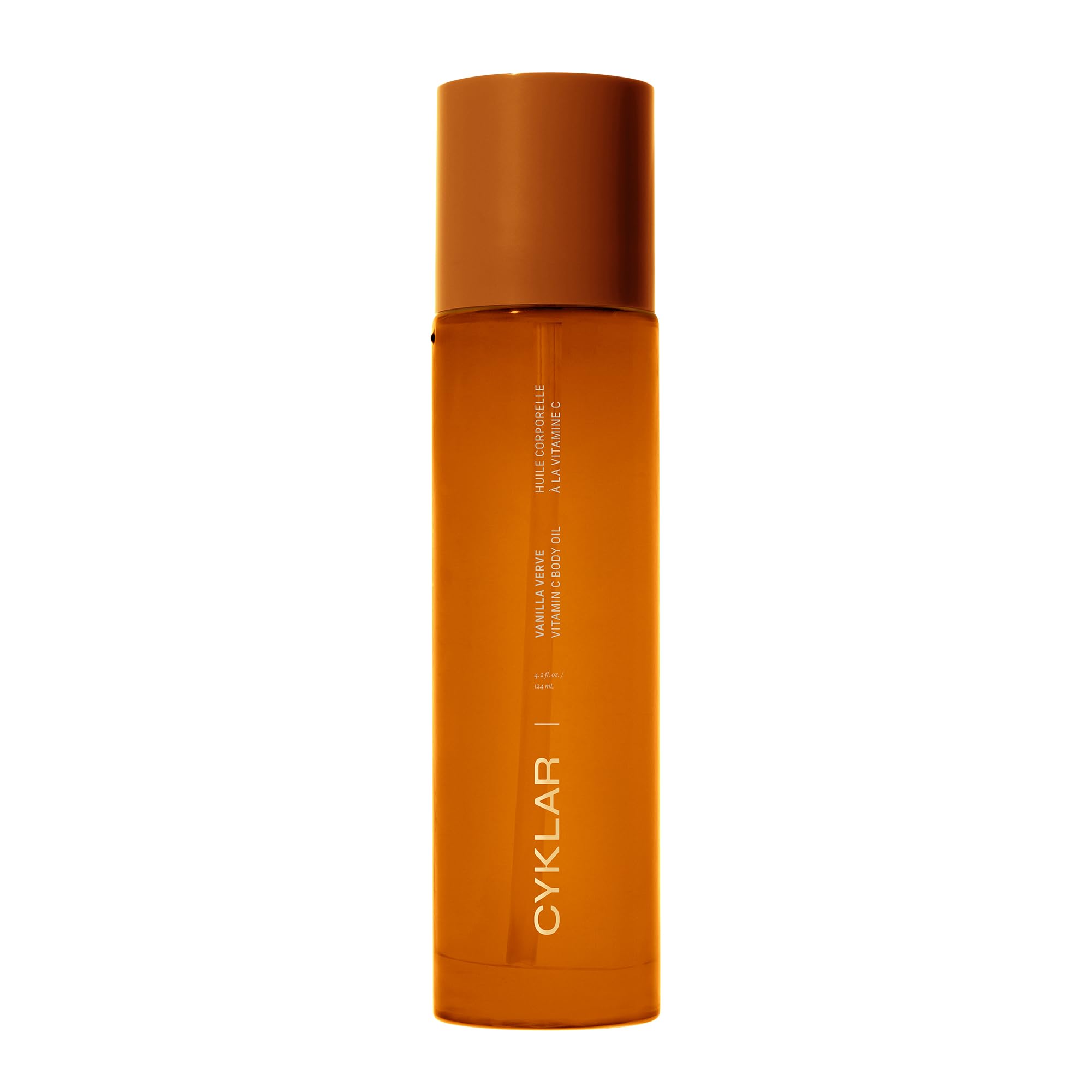 CYKLAR Vitamin C Body Oil for Women and Men. Moisturizing Vanilla Verve Scented Body Serum for Glowing Skin. Nourishing