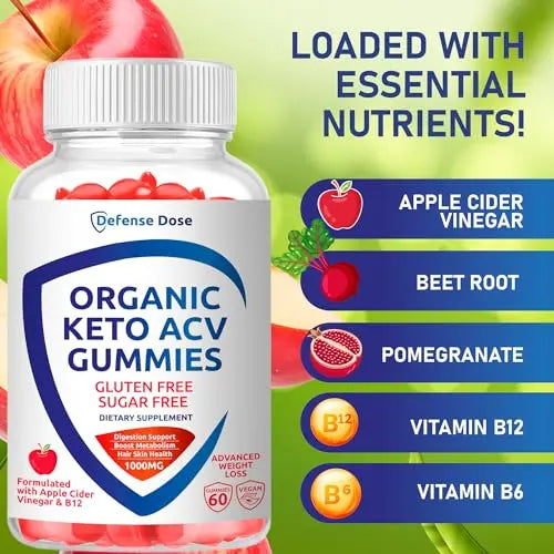 Organic Keto ACV Gummy Advanced Weight Loss - Gluten & Sugar Free Pro Active Rapid Belly Defense Dose Au supplements