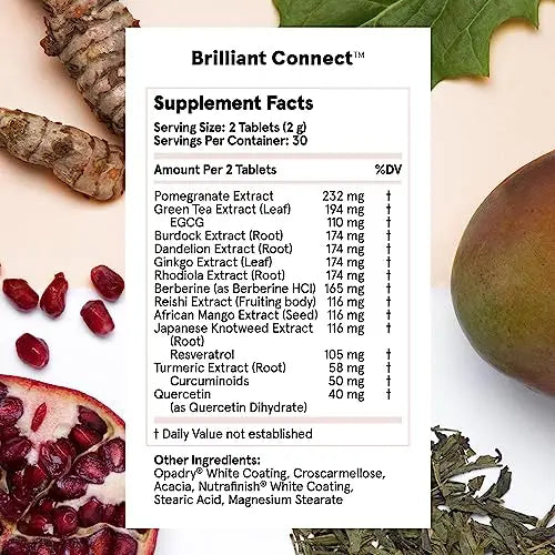 Brilliant Connect Period Health Supplement – Promotes Relief from Cramps, Fatigue Feel Brilliant Au supplements