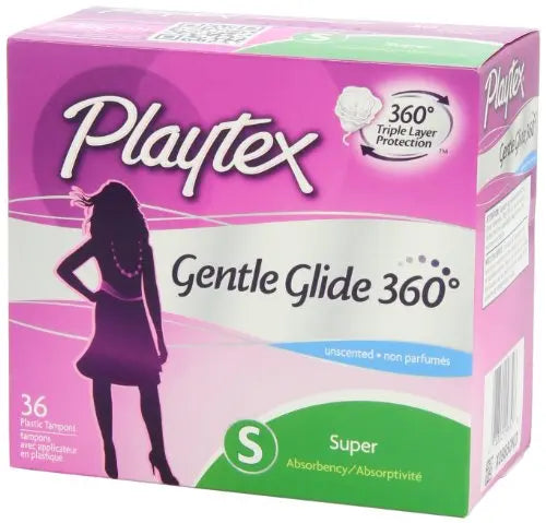 Playtex Simply Gentle Glide Unscented Tampons, Super Absorbency, 36 Count (Pack of 1) PLAYTEX Au supplements
