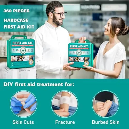 General Medi 360 Pieces Hardcase First Aid Kit - Comprehensive Large First Aid Box General Medi Au supplements