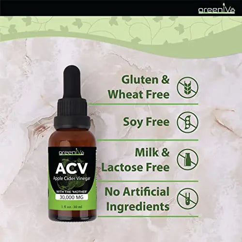 GreenIVe ACV Drops Apple Cider Vinegar Tincture with The Mother Weight Management GreenIVe Au supplements